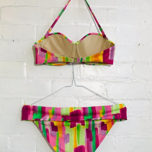 Victoria's Secret Twist Bandeau Bikini 34B / S - Picture 2 of 4
